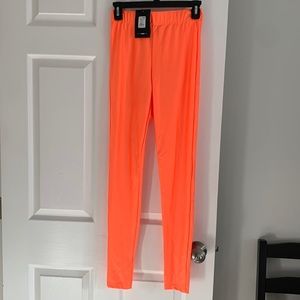 Bright orange leggings size S